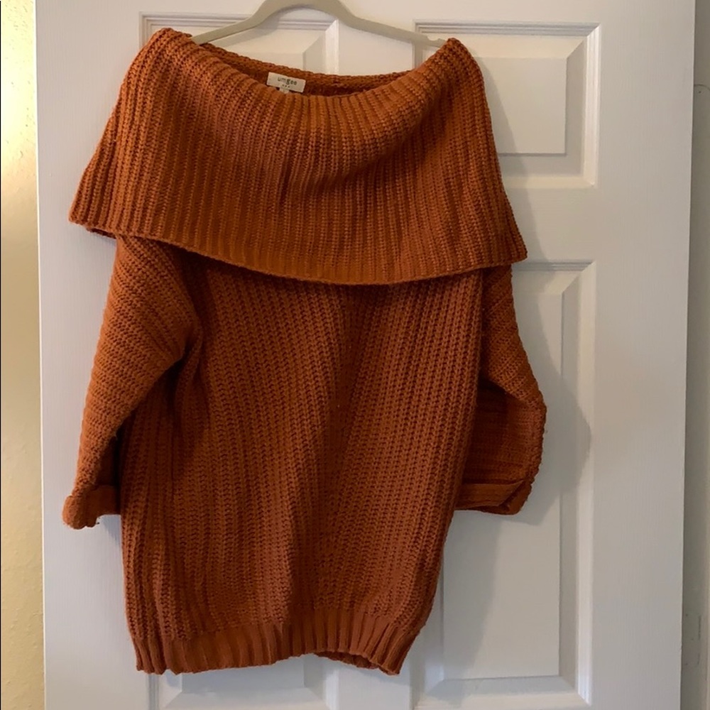 Burnt Orange Thick Sweater